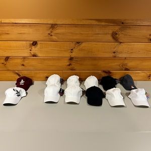 HATS!!!!!  12 of them, never worn